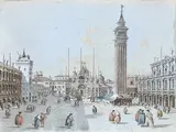 Giacomo Guardi, Veduta di Piazza San Marco...