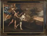 Francesco Albani, Cacciata di Adamo ed Eva dal Paradiso terrestre...