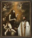 Andrea Vaccaro, Visione di San Gaetano da Thiene di Maria Maddalena...