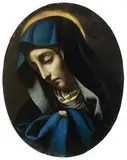 Carlo Dolci, Volto della Vergine di profilo ("Madonna del dito")...