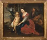 Peter Paul Rubens, Sacra Famiglia con pappagallo...