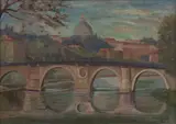 Carlo Socrate, Roma, Ponte Sisto, 1961...