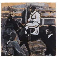 Sassari 1885 - Milano 1961 / Bozzetto di illustrazione, 1915 circa by Mario Sironi, tempera and matita grassa on paper intelata, offered Jun 2018