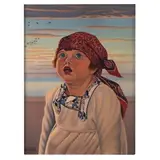 Desenzano Del Garda (BS) 1897 - Venezia 1946 / Ritratto di bambina (Liliana), 1940 by Cagnaccio di San Pietro, oil on masonite, offered Jun 2018