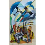 Italo Ferro, Torino 1880 - 1934 / Aeropittura, oil on canvas