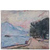 Arturo Tosi, Busto Arsizio (Va) 1871 - Milano 1956 / Lago d'Iseo