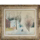 Umberto Lilloni, Milano 1898 - 1980 / Strada a Bardonecchia, 1950
