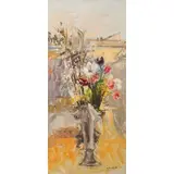 Cesare Monti, Brescia 1891 - Bellano 1959 / Dalla finestra del mio studio, 1950, oil on canvas