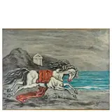 Volo (Grecia) 1888 - Roma 1978 / Cavallo con drappo rosso, 1961 by Giorgio de Chirico, oil on canvas, offered Jun 2018