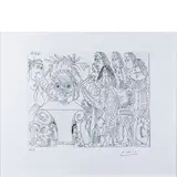 Malaga 1881 - Mougins 1973 / Senza titolo, 1968 by Pablo Picasso, etching on paper, offered Jun 2018