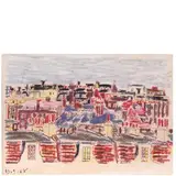 Orfeo Tamburi, Jesi (An) 1910 - Parigi 1994 / Tetti di Parigi, 1968
