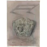 Carlo Guarienti, Treviso 1923 / Senza titolo, mixed media on paper intelata