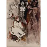 Renato Guttuso, Bagheria 1911 - Roma 1987 / Senza titolo, 1966, mixed media on paper