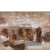 Gianfranco Fasce, Genova 1927 / Scogliera, 1969, oil on canvas