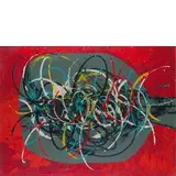 Roberto Crippa, Milano 1921 - Bresso 1972 / Senza titolo, 1954, oil on canvas