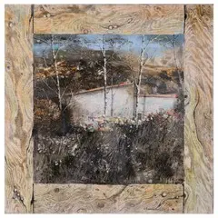 Giuseppe Banchieri, Milano 1927 - massa carrara 1994 / Paesaggio, 1978, oil and tecnica mista on canvas