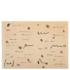 Foglianise, 1944 - Firenze, 2002 / Senza titolo by Luciano Caruso, ink and collage di sassi on paper applicata on faesite, offered Jun 2018