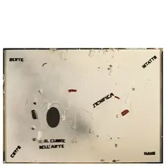 Ugo Carrega, Pegli (GE) 1935 / Senza titolo, 1981, Resina e collage di materiali vari su faesite