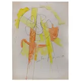 Mario Schifano, Homs 1934 - Roma 1998 / Senza titolo, 1964-65, mixed media on paper