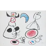 Barcellona 1893 - Palma de Mallorca 1983 / Ubu aux baleares, 1971 by Joan Miró, lithograph a colori on paper, offered Jun 2018