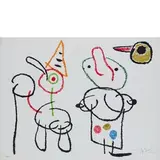 Barcellona 1893 - Palma de Mallorca 1983 / Ubu aux baleares, 1971 by Joan Miró, lithograph a colori on paper, offered Jun 2018