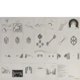 Superstudio Group, 1966 - 1986 / Un viaggio nelle regioni della ragione, 1972, screenprint on paper