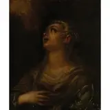 Figura di Santa by Andrea Vicentino, oil on canvas, offered Nov 2018