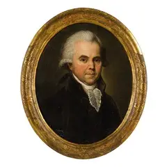 Laurent Pêcheux, Ritratto di gentiluomo, oil on canvas ovale