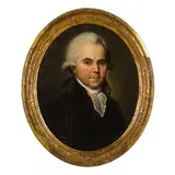 Laurent Pêcheux, Ritratto di gentiluomo, oil on canvas ovale