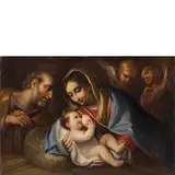 Federico Bianchi, Natività, oil on canvas