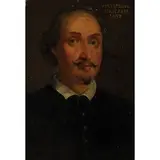 Bernardo Castello, Ritratto di Agostino Mascardi, oil on panel