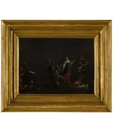 Leonard Bramer, Scene dalla Gerusalemme liberata, oil on lavagna