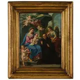 Niccola Ricciolini, Presentazione degli Esercizi spirituali di S. Ignazio di Loyola alla Madonna, oil on copper
