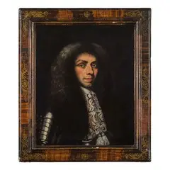 Jacob Ferdinand Voet, Ritratto di gentiluomo con armatura, oil on canvas applicata on panel