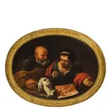Allegoria della Pittura by Giovanni Domenico Lombardi, oil on canvas ovale, offered Nov 2018
