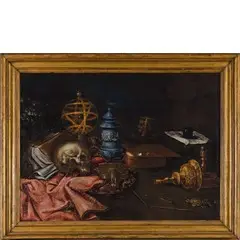 Vanitas by Edwaert Collier, oil on canvas, offered Nov 2018