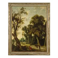 Jan Wildens, Paesaggio con il buon samaritano, oil on canvas