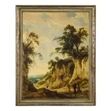 Jan Wildens, Paesaggio con figure, oil on canvas