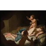 Lubin Baugin, Venere dormiente e amorini, oil on copper