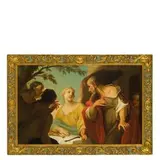 Egidio Dall'Oglio, Abramo e i tre angeli, oil on canvas