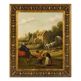 Joost Cornelisz Droochsloot, Scena di villaggio, oil on canvas