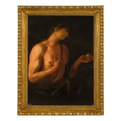 Johann Carl Loth, Paride / Reca in basso a destra e a sinistra due numeri di inventario, oil on canvas