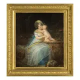 Louis-Léopold Boilly, Madre con bambino, oil on canvas