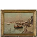 Casamicciola Ischia / Costa napoletana / Firmato 'V Canino', datato 1928 VI in basso a destra by Vincenzo Canino, oil on panel, offered Nov 2018