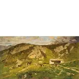 Uberto Dell’Orto, Milano, 1848 - 1895 / Pascolo in montagna / Firmato 'U Dell'Orto' in basso a sinistra, oil on canvas