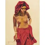 1883 - 1972 / Donna araba con turbante rosso / Firmato 'GB Sabbatino' in basso a sinistra by Giambattista Sabbatino, oil on canvas, offered Nov 2018
