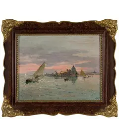 Giovanni Riva, Torino, 1890 - 1973 / Veduta di Venezia / Firmato 'Riva' in basso a destra, oil on canvas
