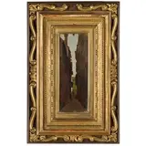 Vincenzo Cabianca, Verona, 1827 - Roma, 1902 / Stradetta a Rocca di Papa / Firmato 'V Cabianca' in basso a sinistra / Iscrizione sul retro 'Rocca di Papa V Cabianca 1880'