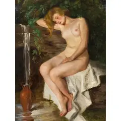 Szeged, 1898 - 1984 / Nudo di donna / Firmato 'Szantho Maria' in basso a sinistra by Mária Szánthó, oil on canvas, offered Nov 2018