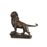 Francia, 1875 - 1915 / Leone / Firmato 'M.Favre' in basso by Maurice Constant Favre, bronze, offered Nov 2018
